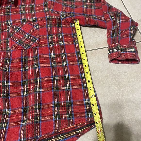 VTG Big Mac Flannel Plaid Button Shirt Men’s Medium Made USA Cotton - Picture 3 of 7